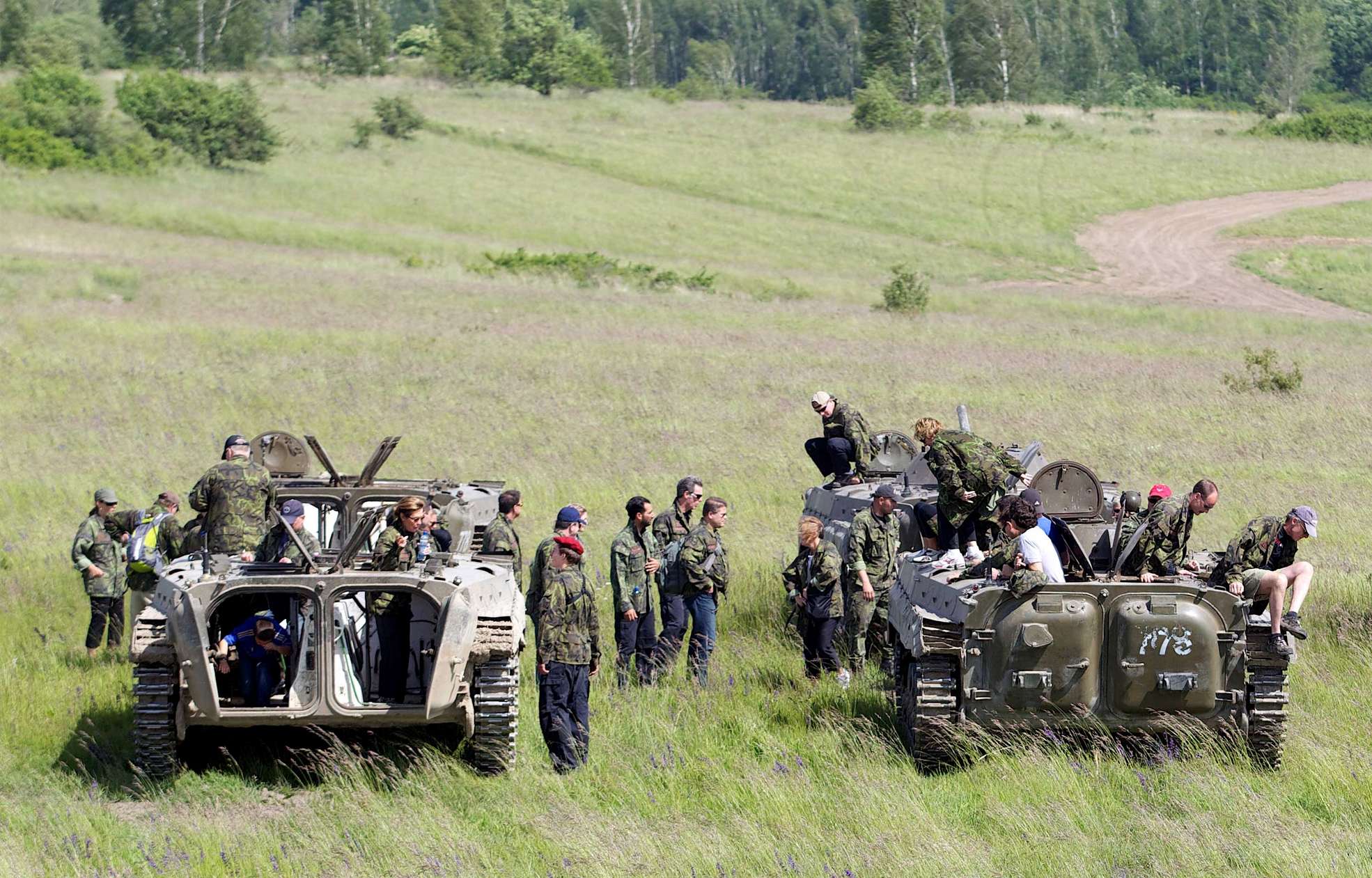 Tank ride - infantry fighting vehicle BMP-1