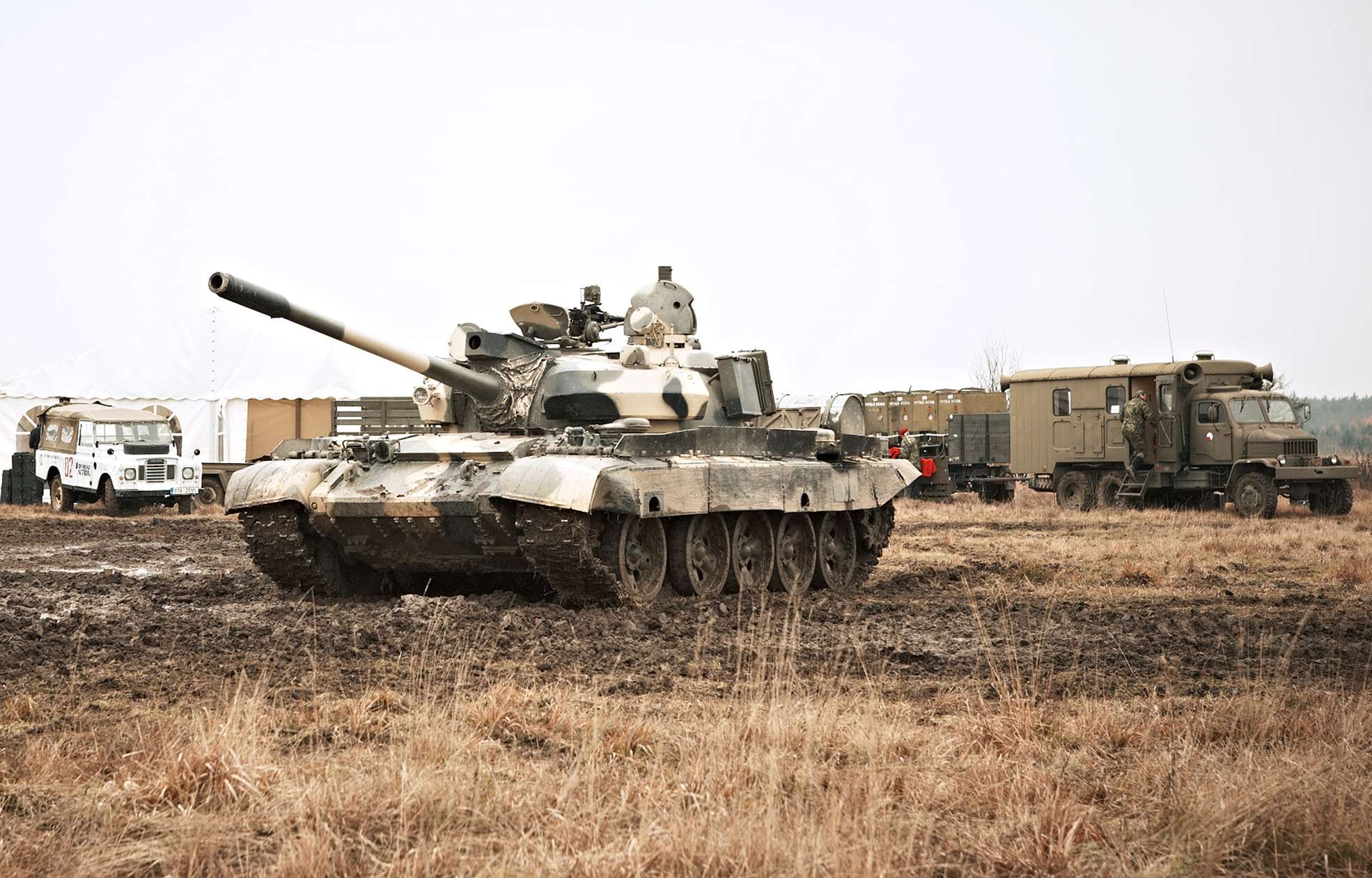Jízda v bojovém tanku T-55