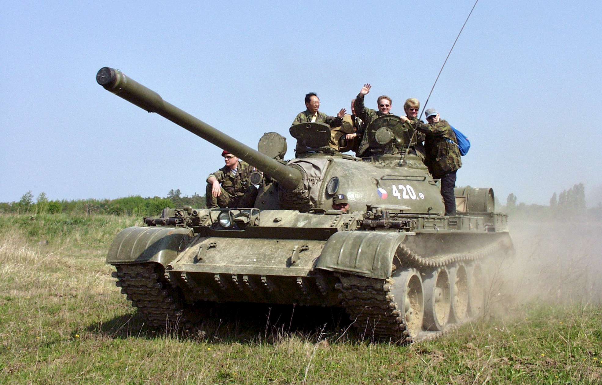 Jízda v bojovém tanku T-55