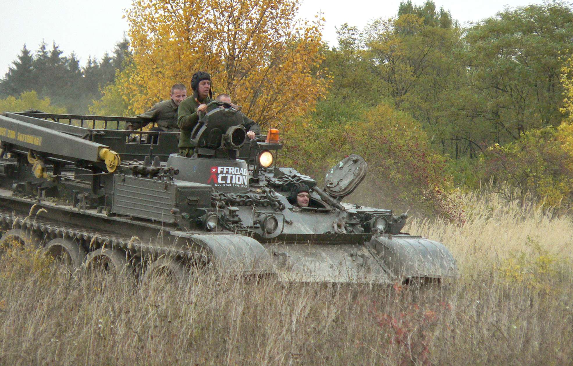 Fahrt mit dem Bergepanzer VT-55